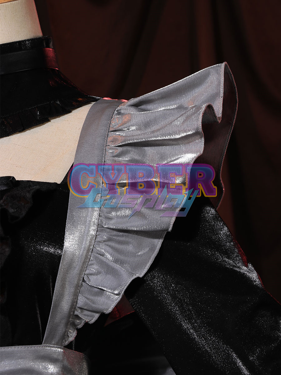My Dress-Up Darling Kitagawa Marin Black Lobelia Maid Outfit Cosplay Costume C02873