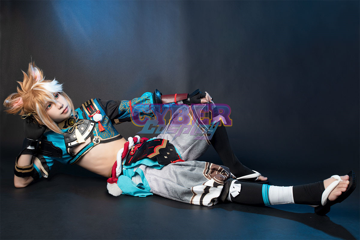 Genshin Impact - Gorou Cosplay Costume Jacquard Version C00668