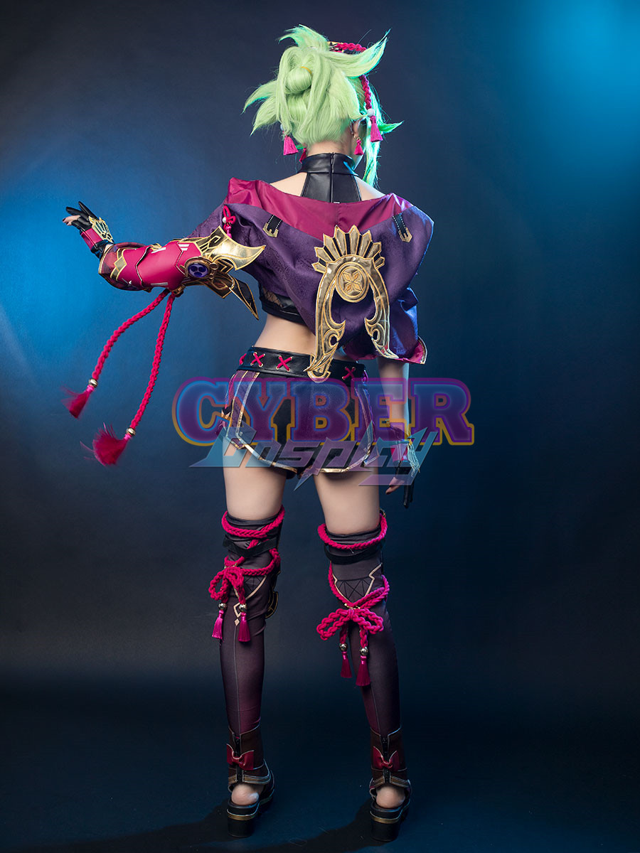 Genshin Impact Kuki Shinobu Cosplay Costume Jacquard Version C02058