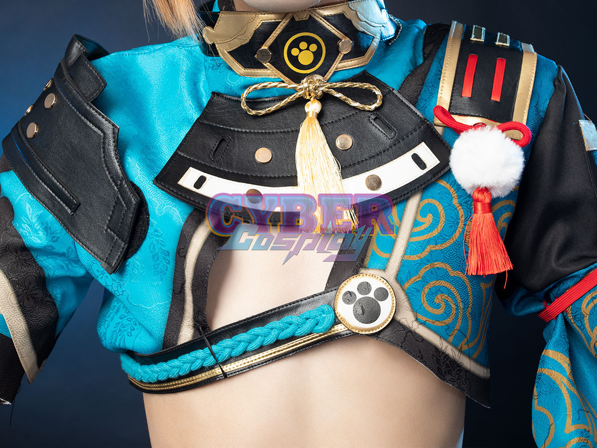 Genshin Impact - Gorou Cosplay Costume Jacquard Version C00668