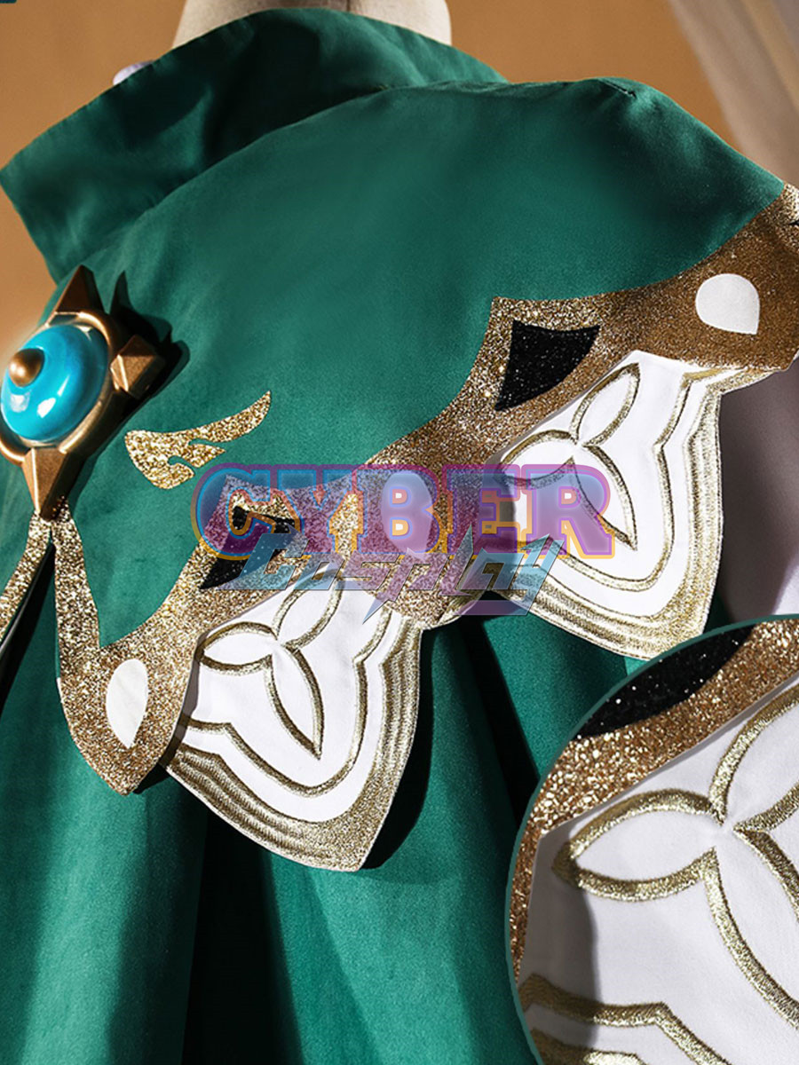 Genshin Impact Venti Cosplay Costume Upgraded Version C02889