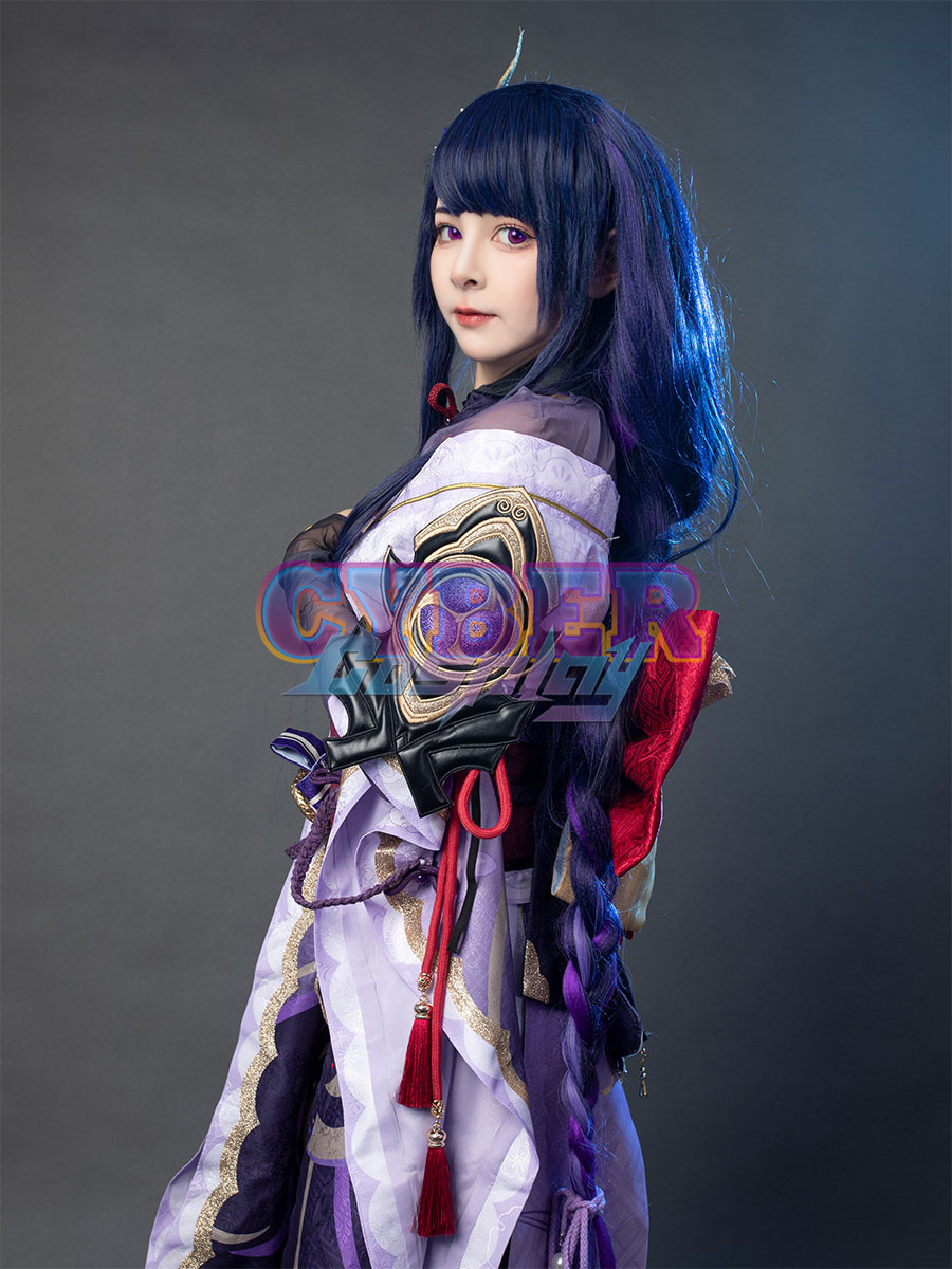 Genshin Impact Raiden Shogun Cosplay Costume Updated Version C01054