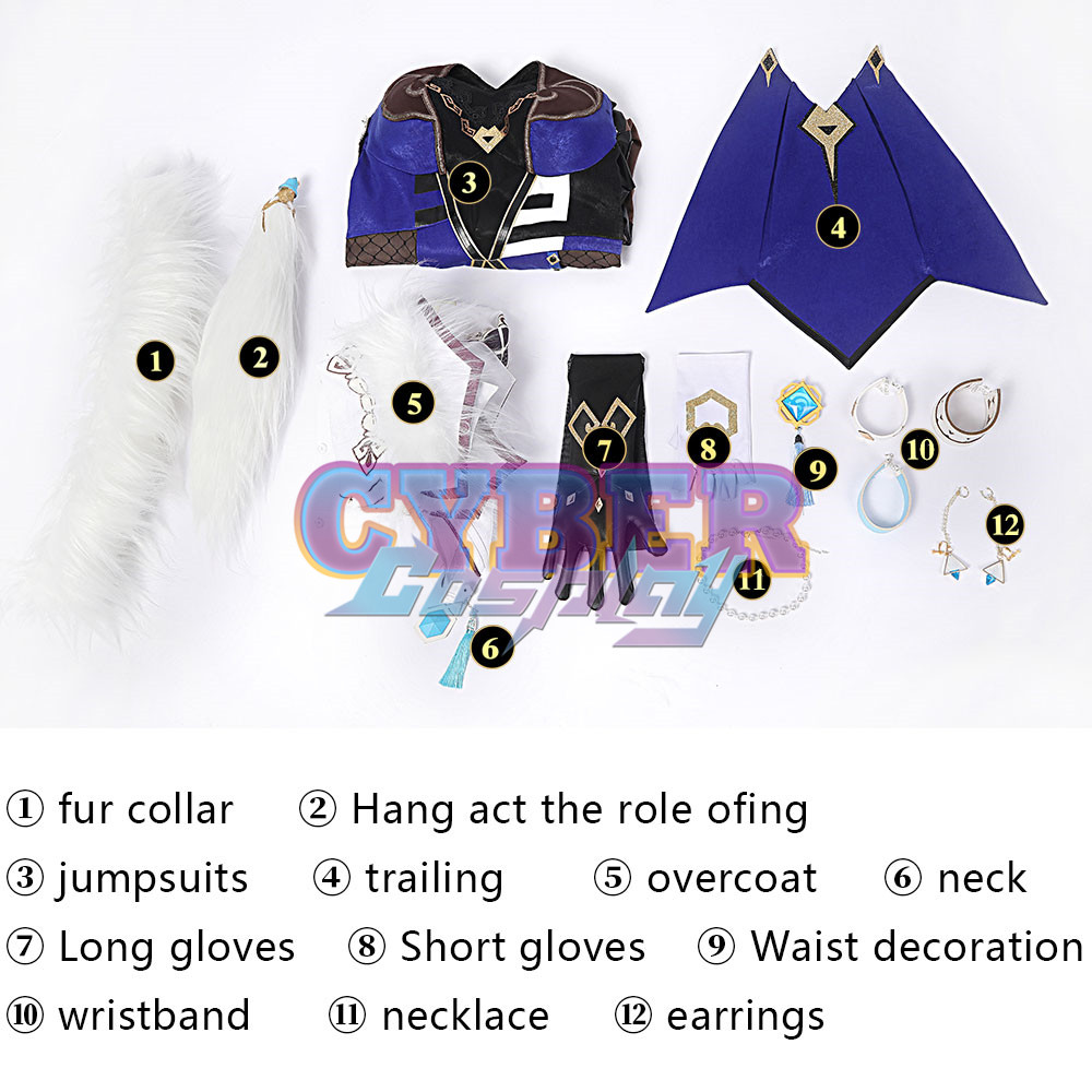 Genshin Impact Yelan Cosplay Costume C01109