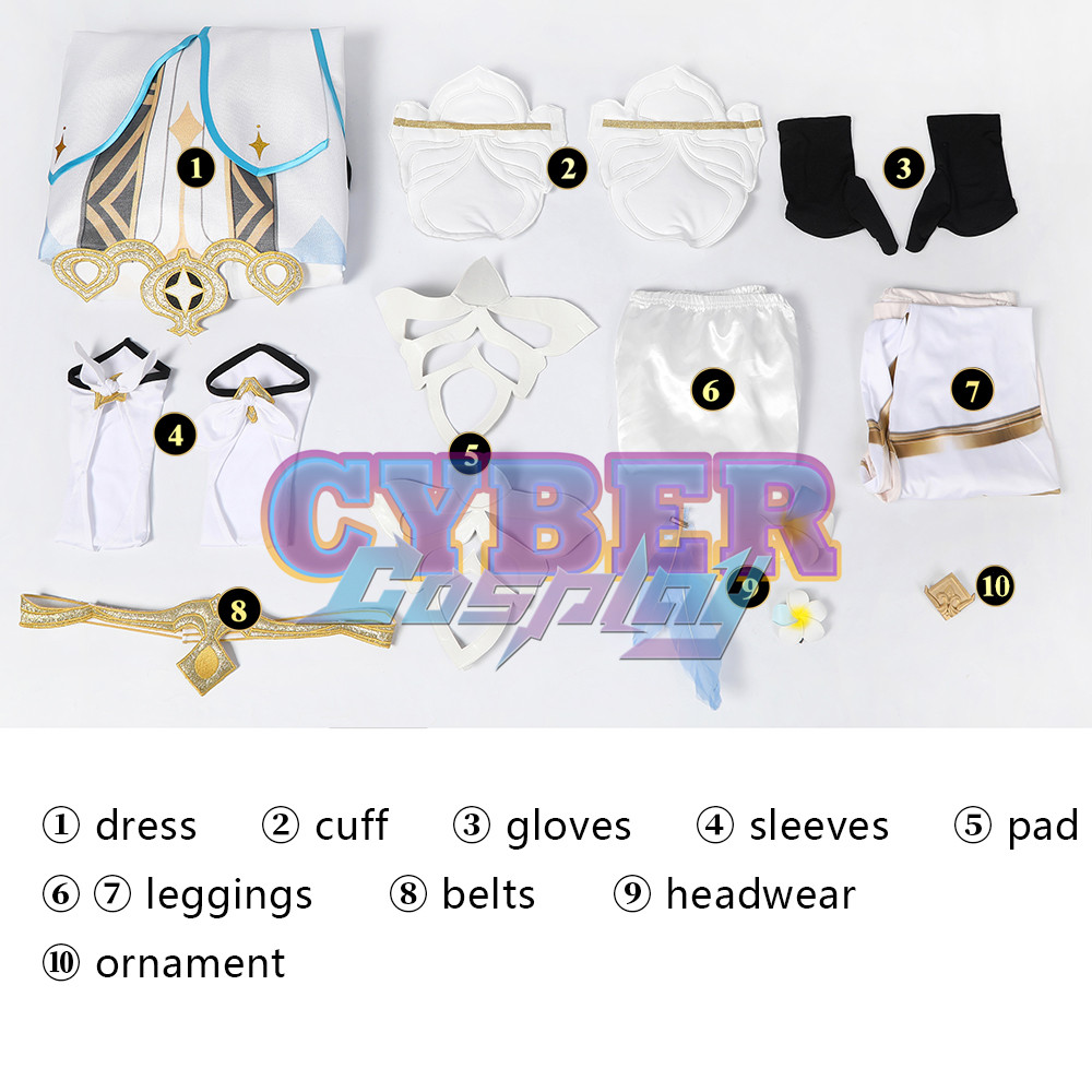 Genshin Impact Lumine Cosplay Costume C02033