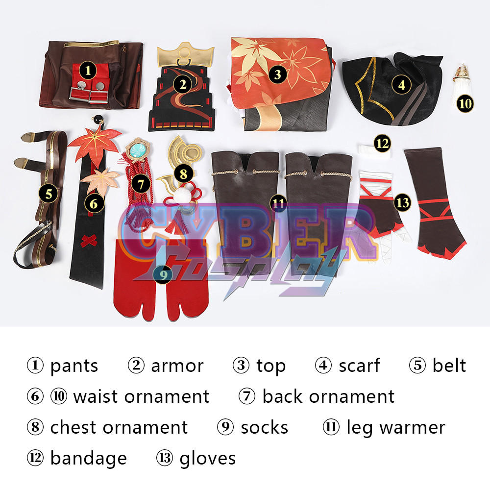 Genshin Impact Kaedehara Kazuha Cosplay Costume C02035