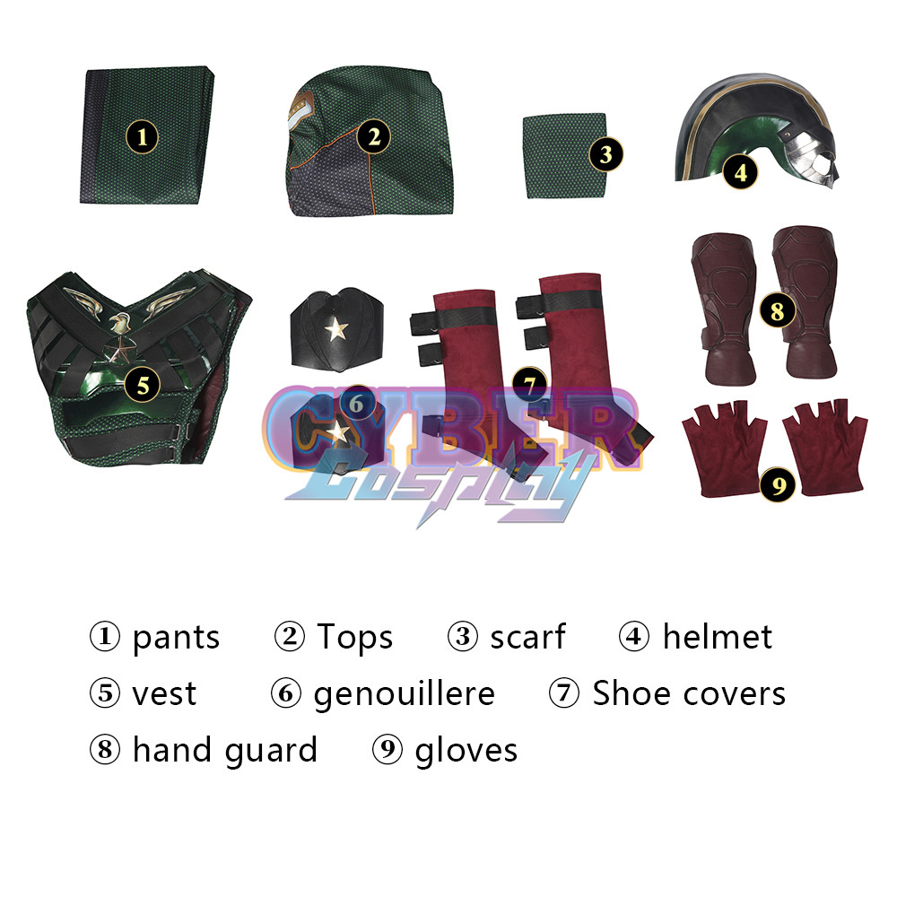 The Boys Season 3 Soldier Boy Ben Cosplay Costume C02867 Upgraded Version