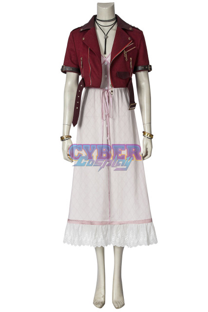 Final FantasyVII FF7 - Aerith Gainsborough Cosplay Costume mp005508