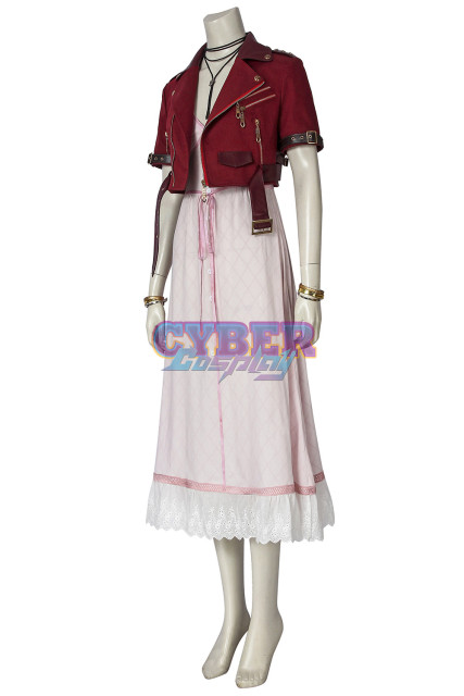 Final FantasyVII FF7 - Aerith Gainsborough Cosplay Costume mp005508