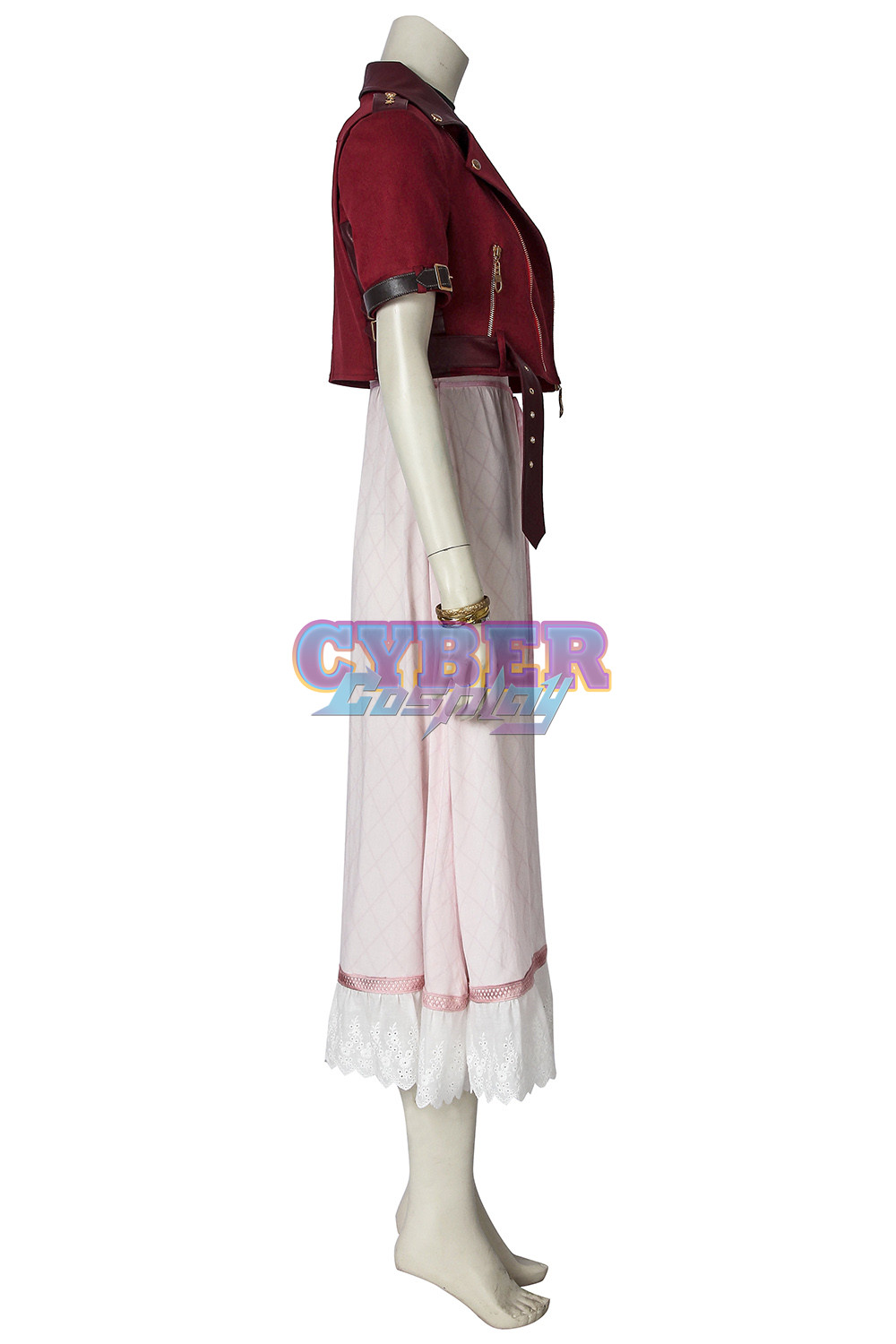 Final FantasyVII FF7 - Aerith Gainsborough Cosplay Costume mp005508