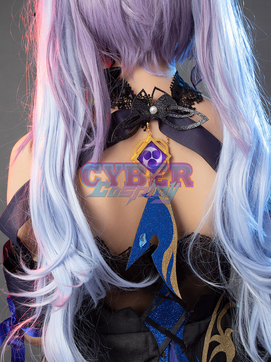 Genshin Impact Keqing Opulent Splendor Skin Cosplay Costume C00909