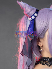 Genshin Impact Keqing Opulent Splendor Skin Cosplay Costume C00909