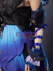 Genshin Impact Keqing Opulent Splendor Skin Cosplay Costume C00909