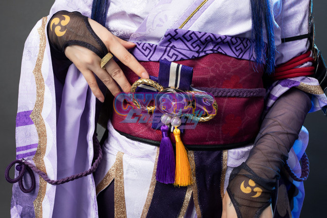Genshin Impact Raiden Shogun Cosplay Costume Updated Version C01054