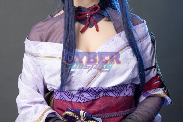 Genshin Impact Raiden Shogun Cosplay Costume Updated Version C01054