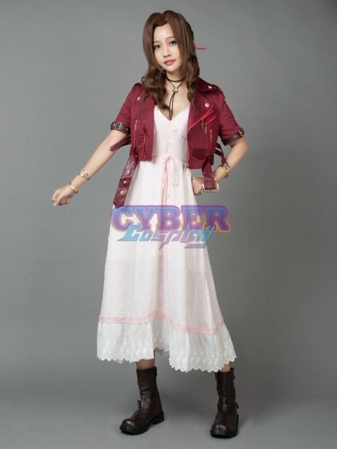 Final FantasyVII FF7 - Aerith Gainsborough Cosplay Costume mp005508