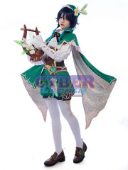 Genshin Impact - Venti Cosplay Costume Jacquard Version C00442
