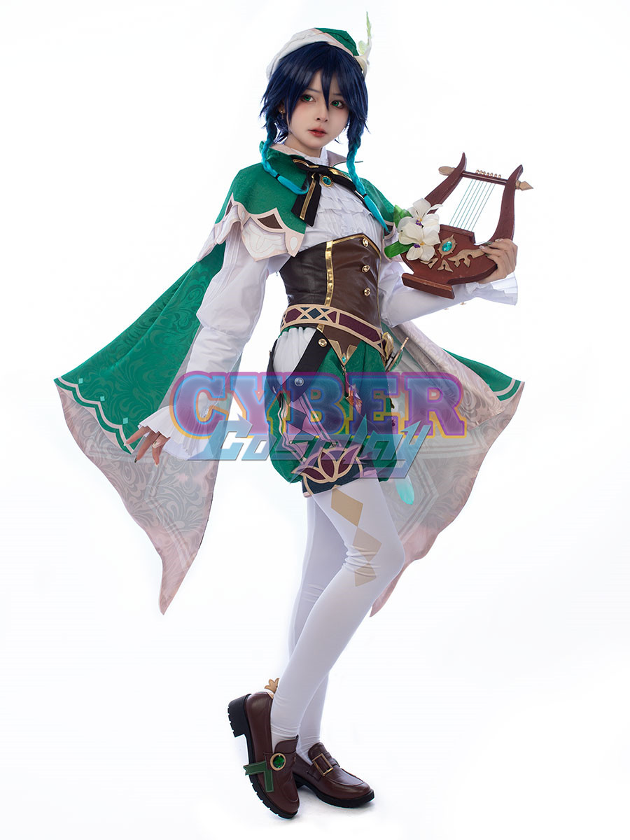 Genshin Impact - Venti Cosplay Costume Jacquard Version C00442