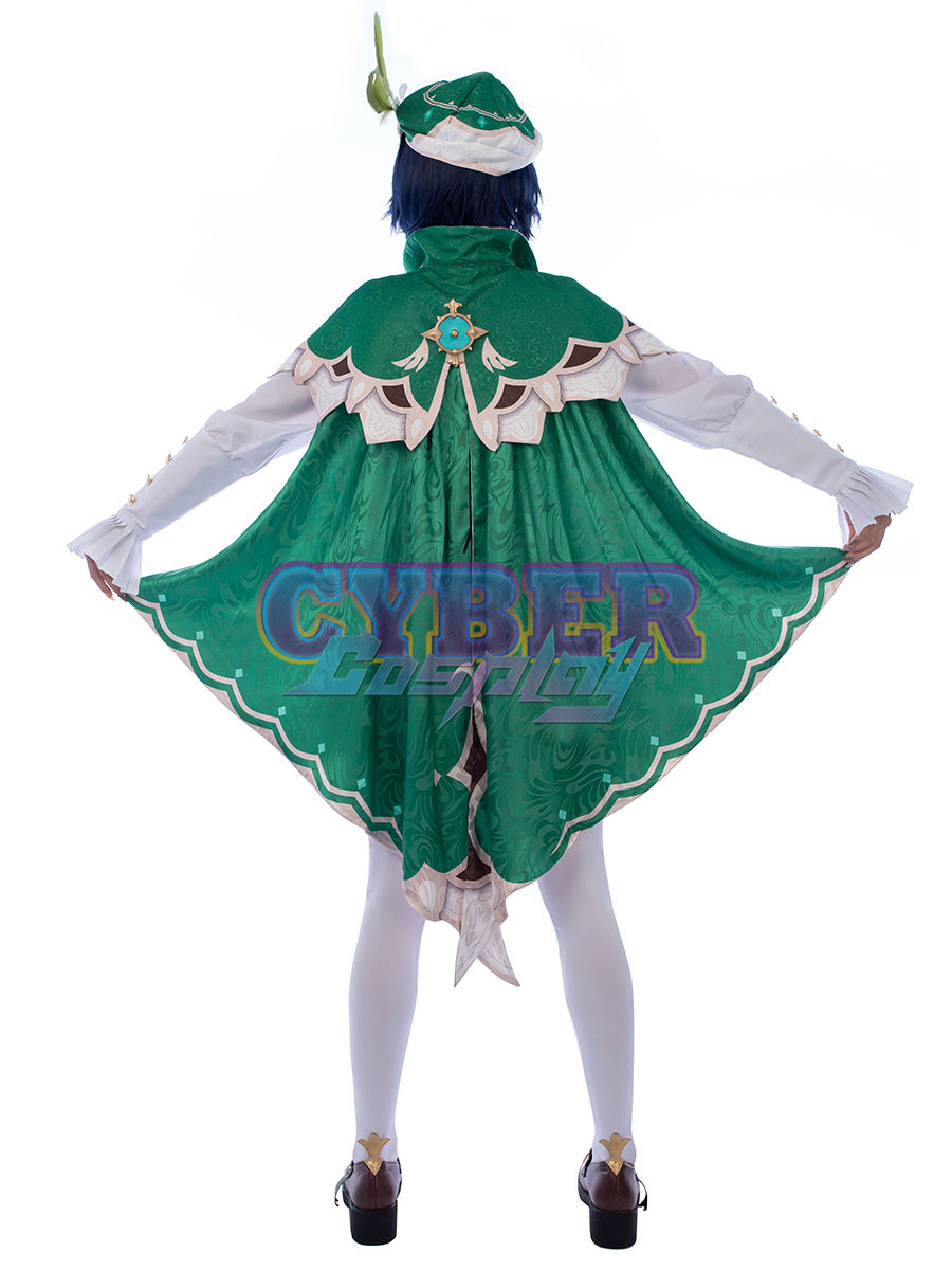 Genshin Impact - Venti Cosplay Costume Jacquard Version C00442