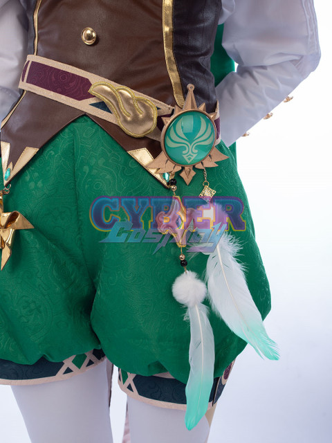 Genshin Impact - Venti Cosplay Costume Jacquard Version C00442