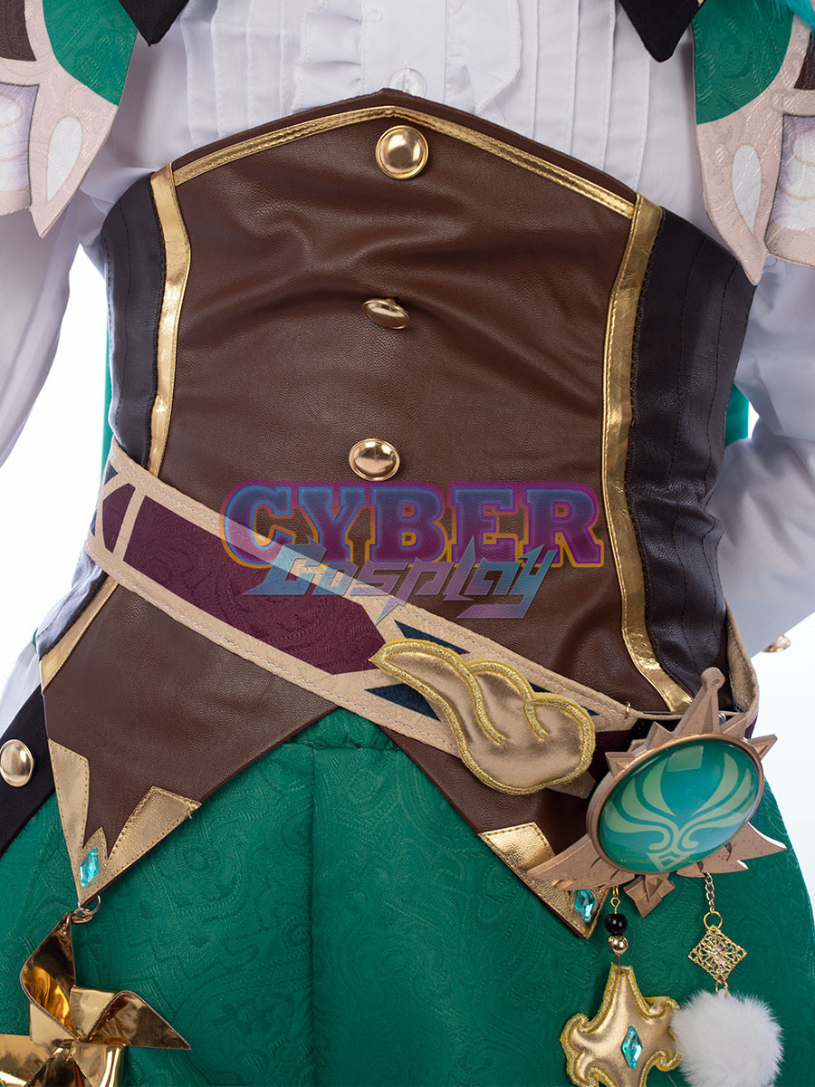 Genshin Impact - Venti Cosplay Costume Jacquard Version C00442