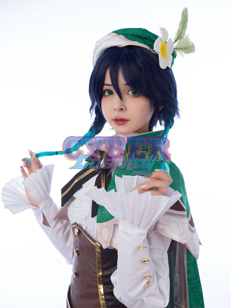 Genshin Impact - Venti Cosplay Costume Jacquard Version C00442