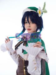 Genshin Impact - Venti Cosplay Costume Jacquard Version C00442