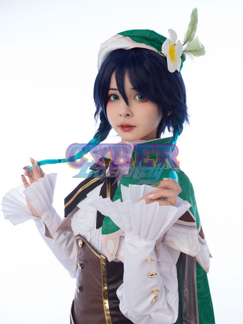 Genshin Impact - Venti Cosplay Costume Jacquard Version C00442