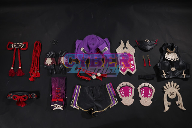 Genshin Impact Kuki Shinobu Cosplay Costume C02885
