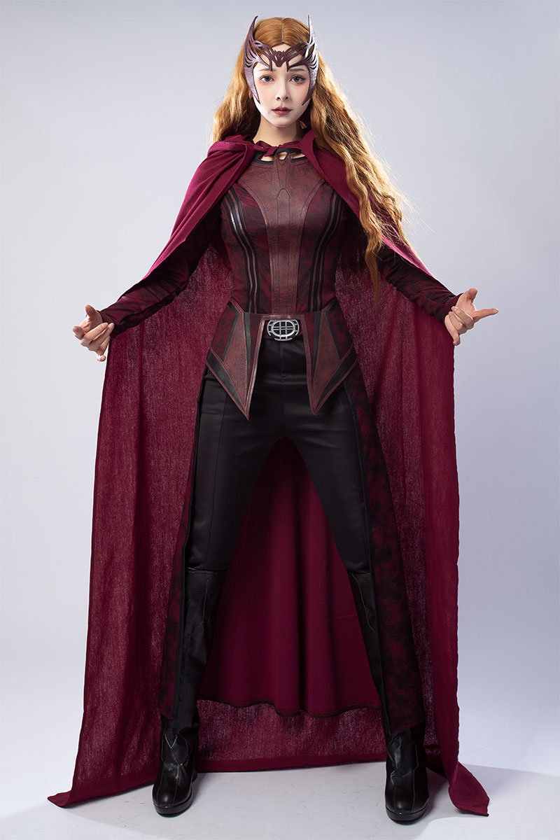 Doctor Strange in the Multiverse of Madness Wanda Scarlet Witch Cosplay Costume C01027