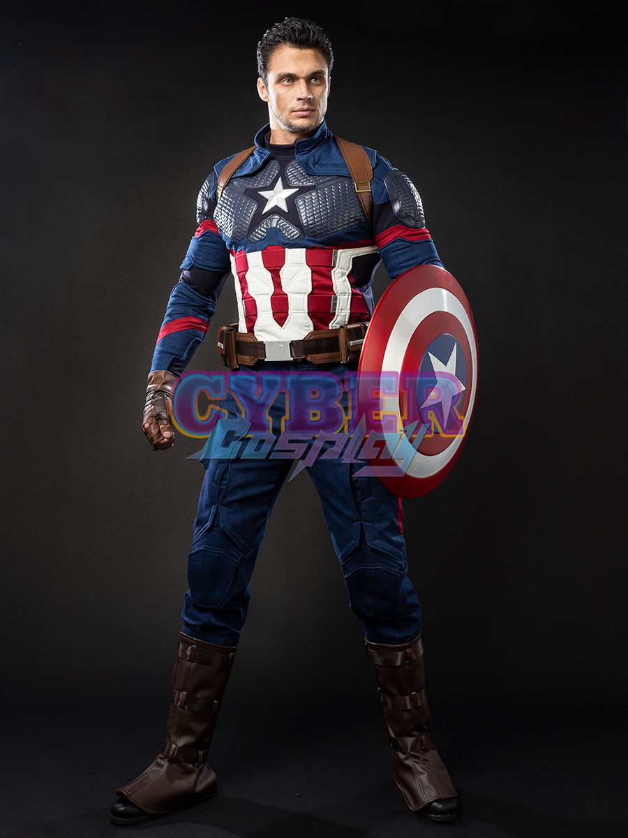 Avengers: Endgame - Steven Rogers Captain America Cosplay Costume mp004310