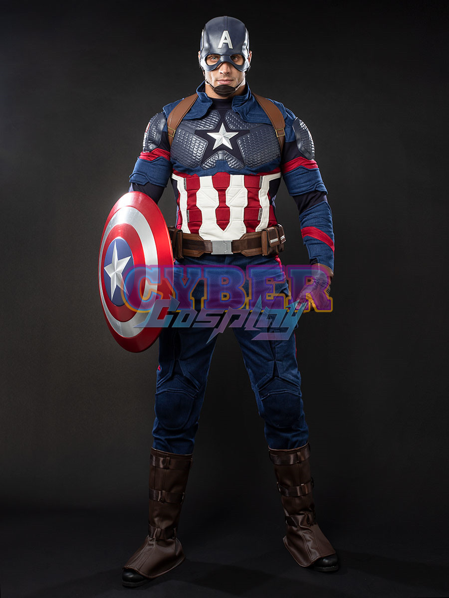 Avengers: Endgame - Steven Rogers Captain America Cosplay Costume mp004310
