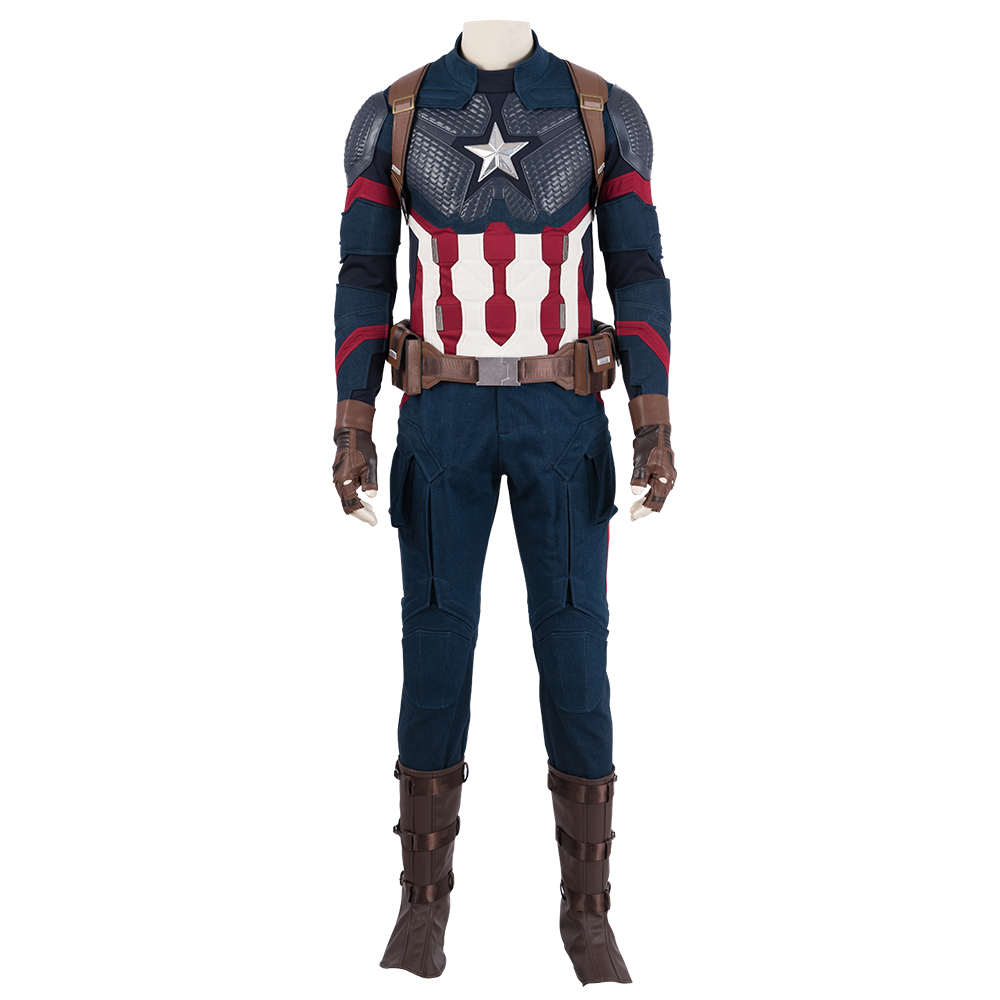 Ready to Ship Endgame Captain America Steve Rogers Cosplay Costume mp004310-103