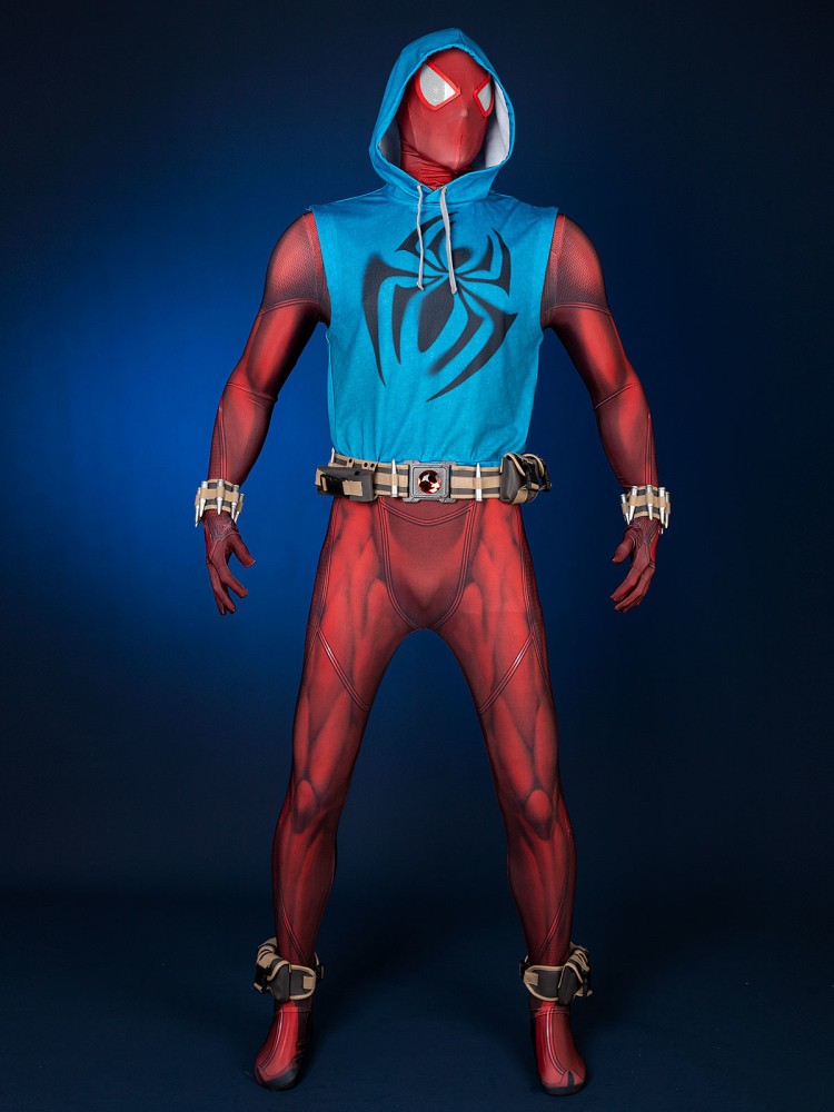 Across the Spider-Verse Scarlet Spider Ben Reilly Cosplay Costume C08386