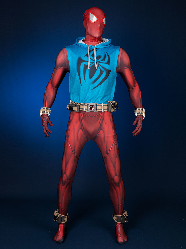 Across the Spider-Verse Scarlet Spider Ben Reilly Cosplay Costume C08386