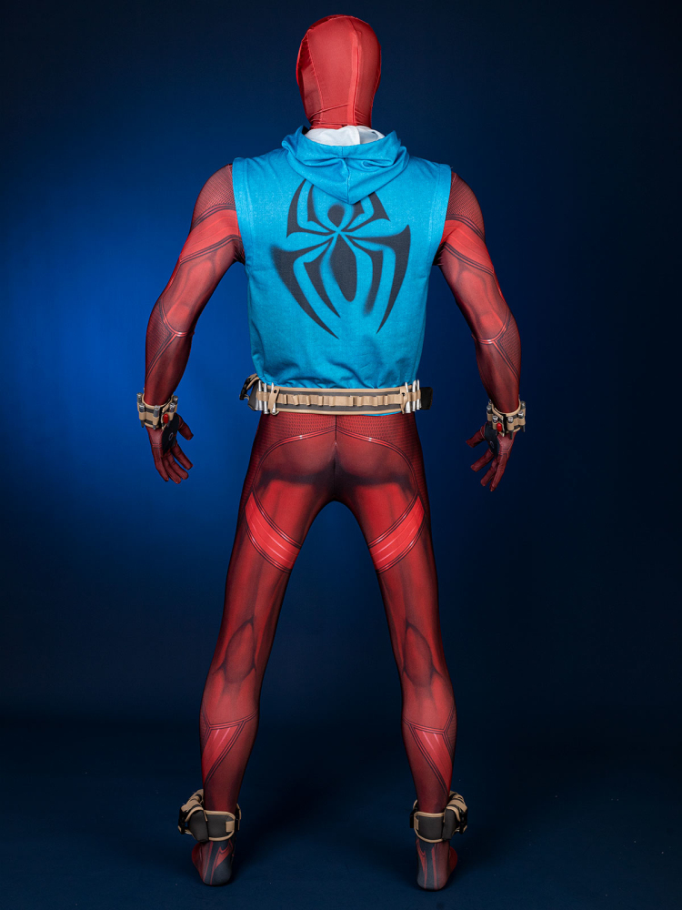 Across the Spider-Verse Scarlet Spider Ben Reilly Cosplay Costume C08386