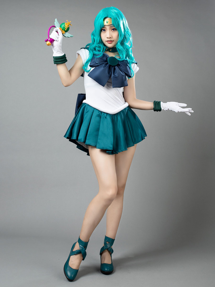 Sailor Moon Sailor Neptune Kaiou Michiru Cosplay Costume mp000515