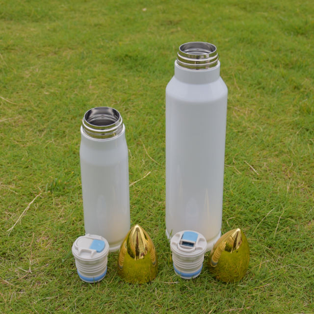 US warehouse Bullet tumbler sublimation blanks vacuum bottle 500ml