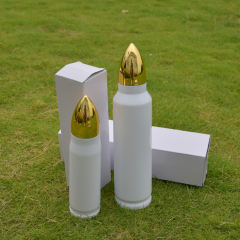 US warehouse Bullet tumbler sublimation blanks vacuum bottle 500ml