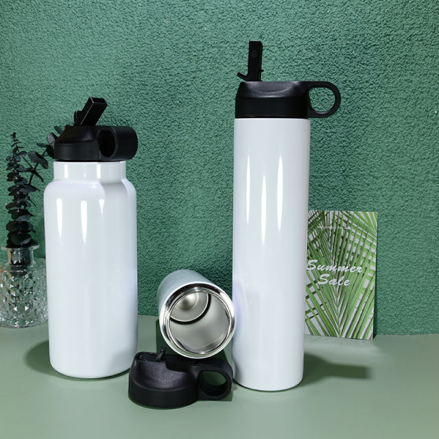 US warehouse Sublimation sport water bottle flask 20oz
