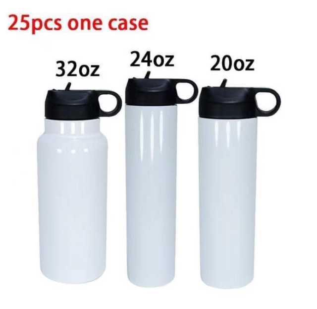 Sublimation sport water bottle flask 20 24 32 oz