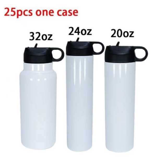 US warehouse Sublimation sport water bottle flask 20oz
