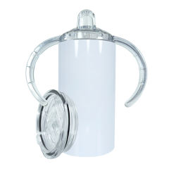 US warehouse 12oz 2 lids sublimation sippy cup