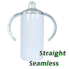 US warehouse 12oz 2 lids sublimation sippy cup