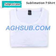 US warehouse MODAL cotton feel sublimation white T-Shirt
