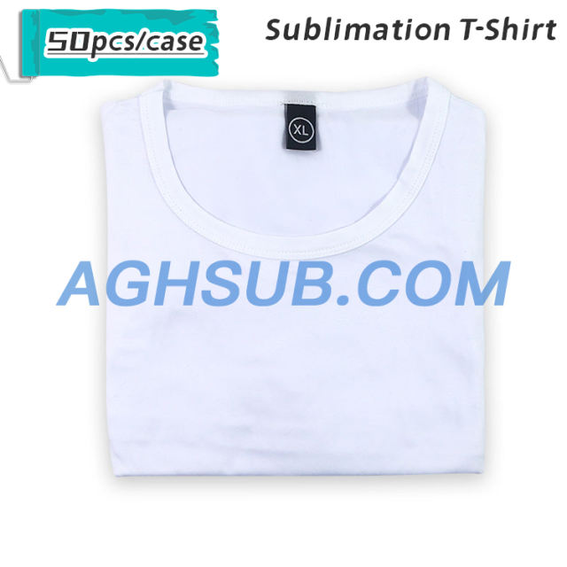 US warehouse MODAL cotton feel sublimation white T-Shirt