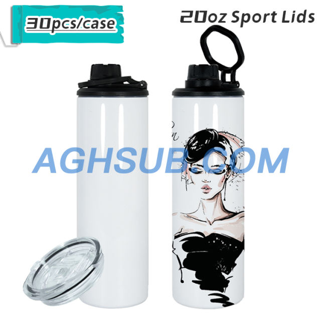 US warehouse 20oz 2 lids sublimation blank tumbler