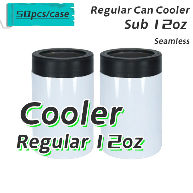12oz short coozie sublimation can cooler