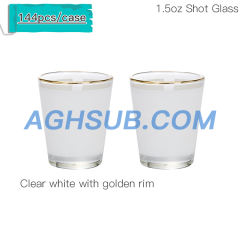 US warehouse sublimation shot glass 1.5oz 3oz