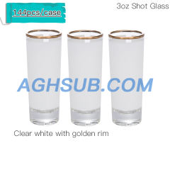 US warehouse sublimation shot glass 1.5oz 3oz