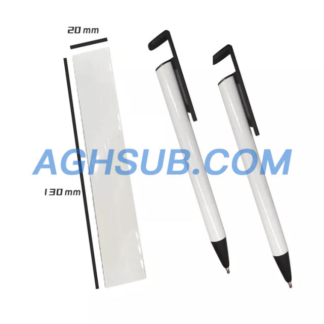 sublimation white ballpoint pen with wrap from China